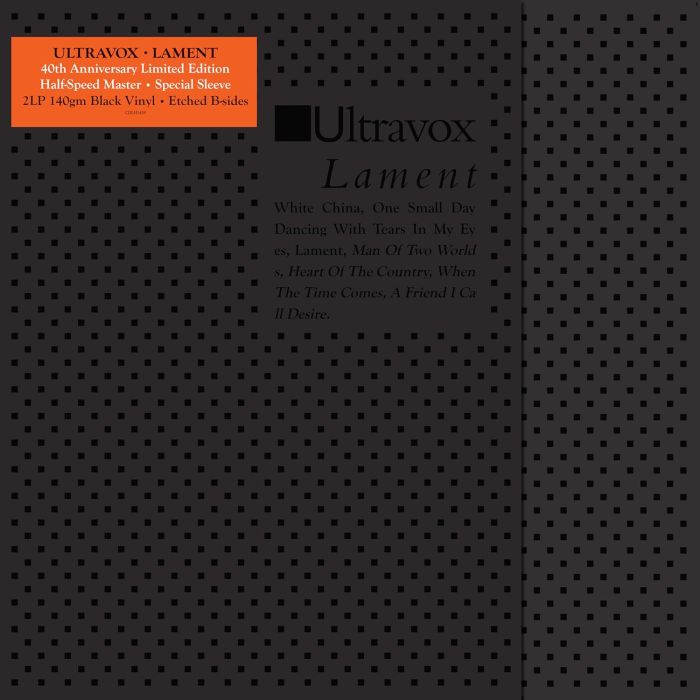 ULTRAVOX - LAMENT (DELUXE EDITION/LIMITED/40TH ANNIVERSARY)