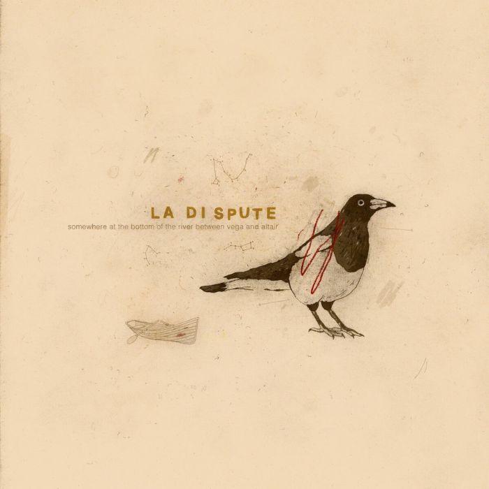 LA DISPUTE - SOMEWHERE AT THE BOTTOM OF THE RIVER BETWEEN (ORANGE SMOKE VINYL)
