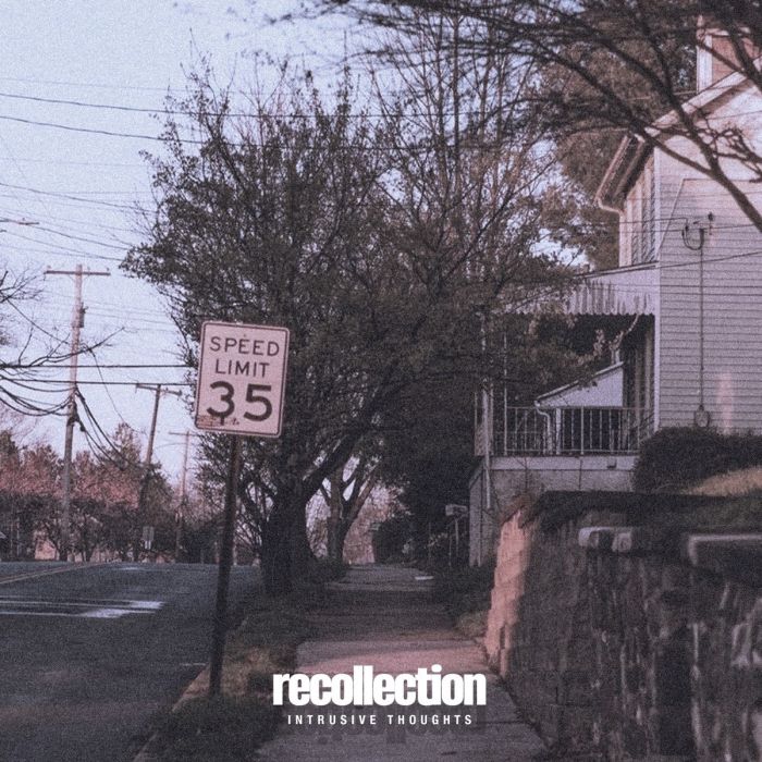 RECOLLECTION - INTRUSIVE THOUGHTS (TRANSPARENT OCEAN BLUE VINYL/SILK-SCREENED B