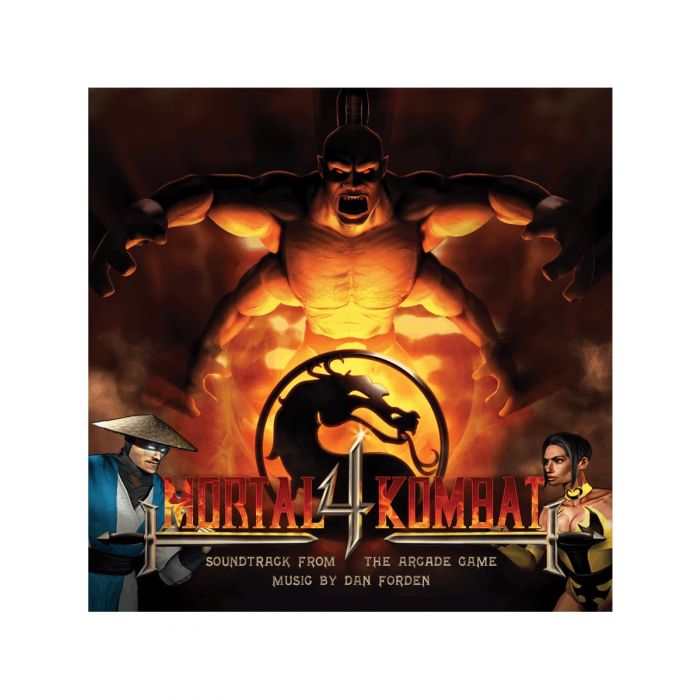 DAN FORDEN - MORTAL KOMBAT MK 4 (ORANGE, YELLOW & BLACK SPLATTER ON CLEAR VINY