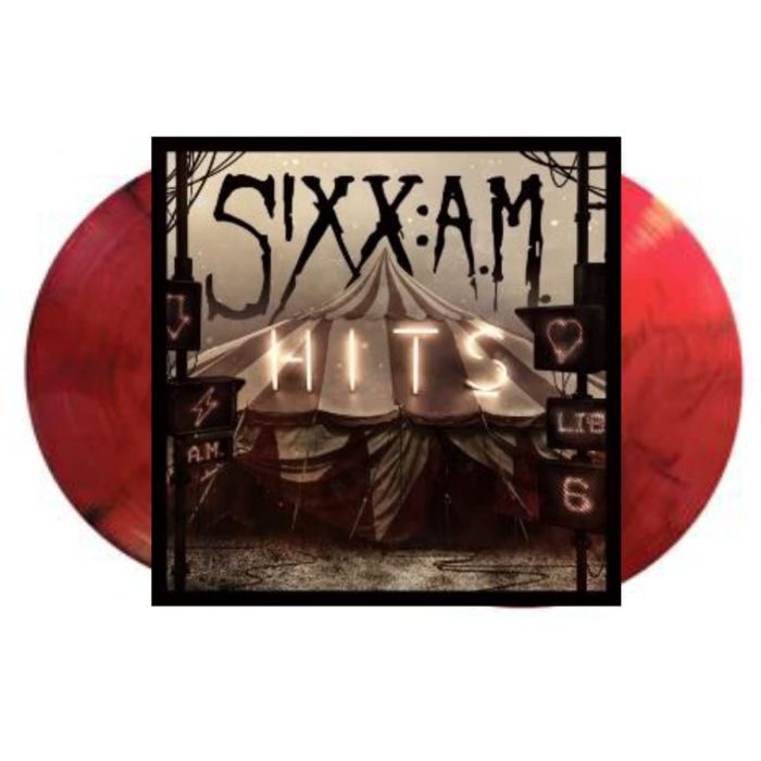 SIXX:A.M. - HITS (TRANSLUCENT RED WITH BLACK SMOKE VINYL)