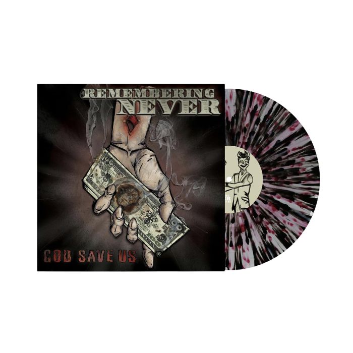 REMEMBERING NEVER - GOD SAVE US (LIMITED/CLEAR W/ WHITE, RED, BLACK SPLATTER VINYL)