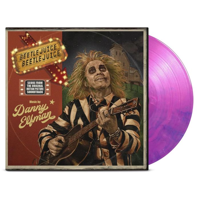 VARIOUS ARTISTS - BEETLEJUICE BEETLEJUICE SCORE ALBUM (PINK & VIOLET HAND POURED VI