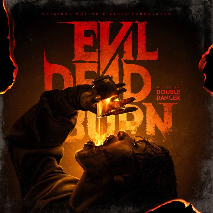 DOUBLE DANGER - EVIL DEAD BURN OST (DEMONIC INFERNO (BLACK WITH ORANGE SPLATTER)