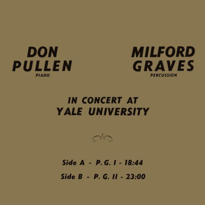 MILFORD; DON PULLEN GRAVES - IN CONCERT AT YALE UNIVERSITY