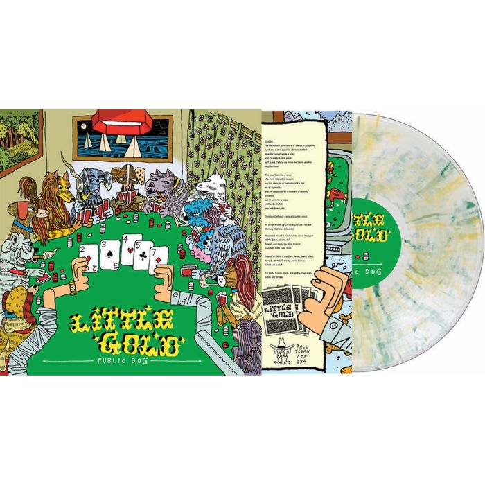 LITTLE GOLD - PUBLIC DOG (YELLOW & GREENW SWIRL VINYL)
