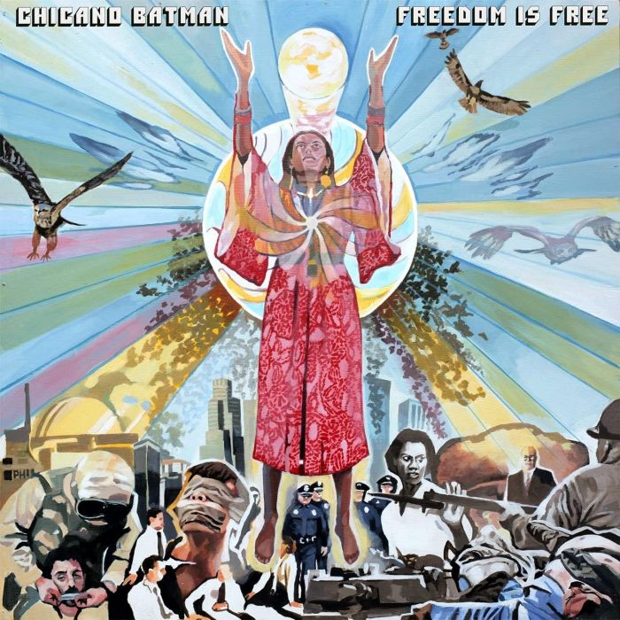 CHICANO BATMAN - FREEDOM IS FREE (PINK & BLUE SPLATTER VINYL)