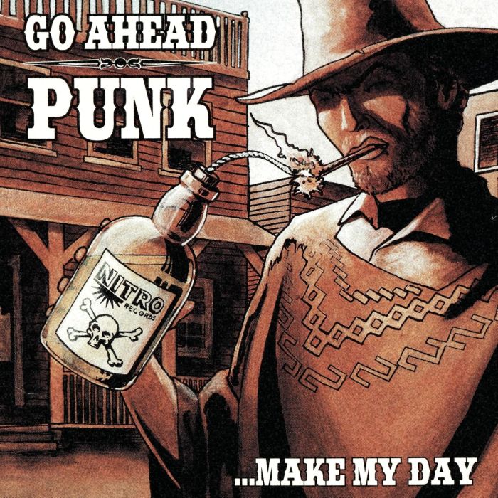 VARIOUS ARTISTS - GO AHEAD PUNK...MAKE MY DAY (ORANGE SPLATTER VINYL)