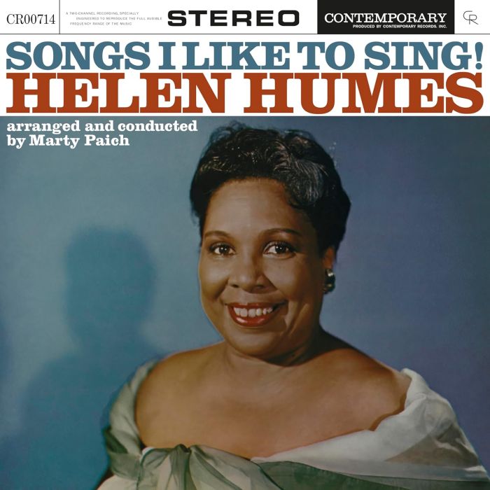 HELEN HUMES - SONGS I LIKE TO SING! (CONTEMPORARY RECORDS ACOUSTIC SOUNDS SERIE