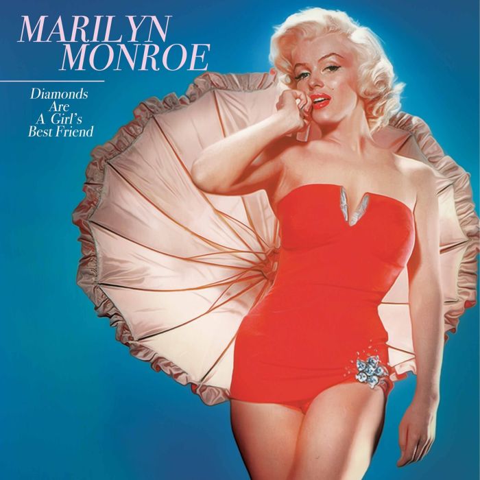 MAYILYN MONROE - DIAMONDS ARE A GIRL'S BEST FRIEND (BLUE 7INCH)