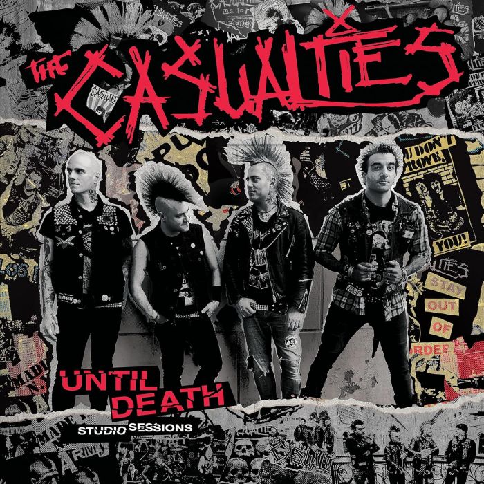 CASUALTIES - UNTIL DEATH: STUDIO SESSIONS (RED/BLACK SPLATTER VINYL)