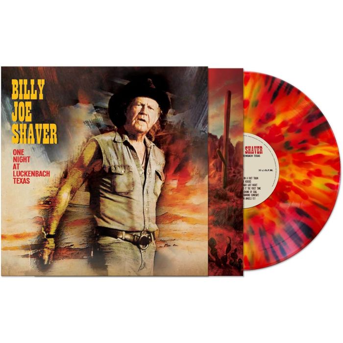 BILLY JOE SHAVER - ONE NIGHT IN LUCKENBACH TEXAS (RED/YELLOW BLACK SPLATTER VINYL)