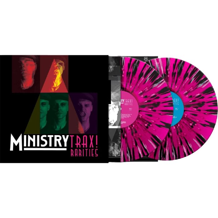 MINISTRY - TRAX RARITIES (BLACK/WHITE/MAGENTA SPLATTER VINYL)