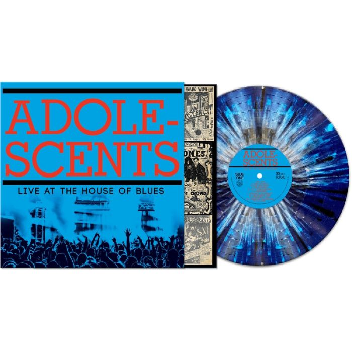 ADOLESCENTS - LIVE AT THE HOUSE OF BLUES (BLUE/BLACK SPLATTER VINYL)
