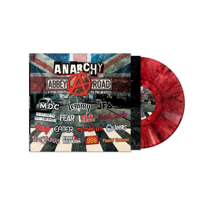 VARIOUS ARTISTS - ANARCHY ON ABBEY ROAD - A PUNK TRIBUTE TO THE BEATLES (RED MARBLE