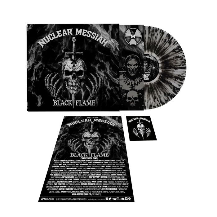 NUCLEAR MESSIAH - BLACK FLAME (LIMITED EDITION/CLEAR/SILVER/BLACK SPLATTER VINYL)