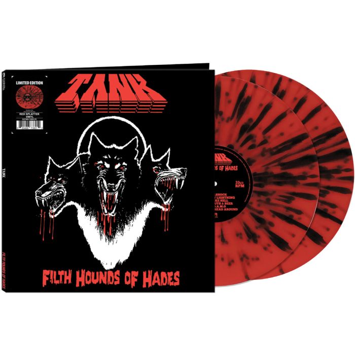 TANK - FILTH HOUNDS OF HADES (DELUXE) (BLACK/RED SPLATTER VINYL)
