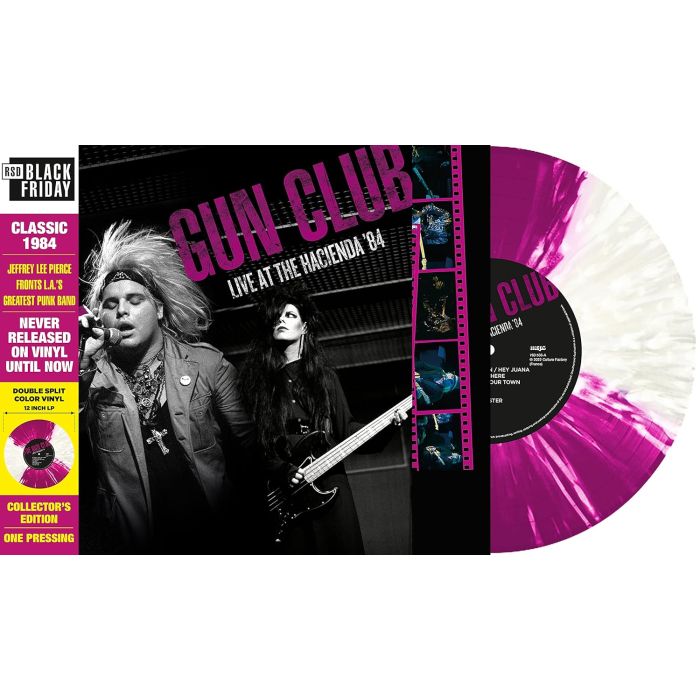 GUN CLUB - LIVE AT THE HACIENDA '84 (SPLIT PURPLE & WHITE VINYL)