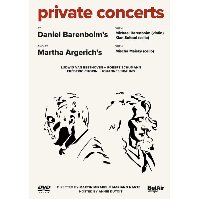 DANIEL; MICHAEL BARENBOIM; KIAN SOLTANI; MARTHA AR BARENBOIM - PRIVATE CONCERTS AT DANIEL BARENBOIM’S & AT MARTHA ARGERICH’S