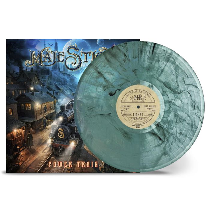 MAJESTICA - POWER TRAIN (TRANS TURQUOISE & BLACK SMOKE VINYL)