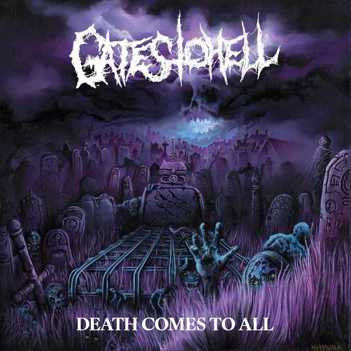 GATES TO HELL - DEATH COMES TO ALL (PURPLE/WHITE SWIRL VINYL)