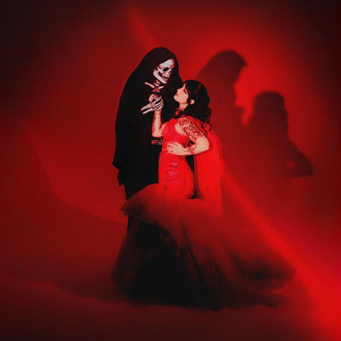 MOTHICA - KISSING DEATH (HALF RED/HALF BLACK W/ BLACK SPLATTER VINYL)