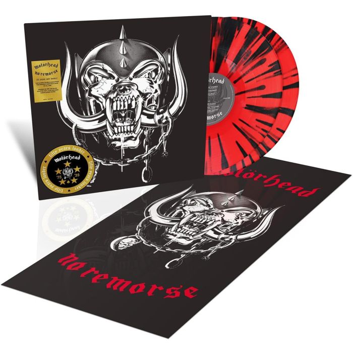 MOTORHEAD - NO REMORSE (50TH ANNIVERSARY) (RED/BLACK SPLATTER VINYL)