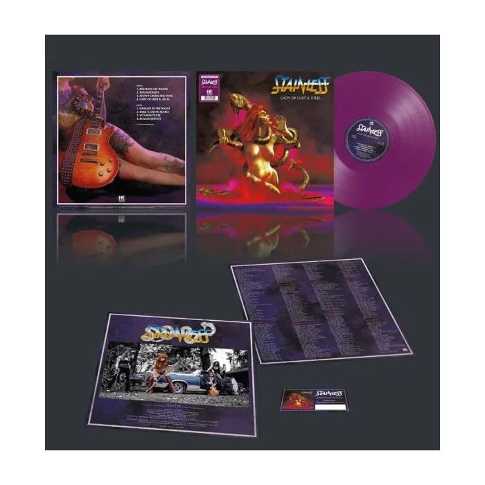 STAINLESS - LADY OF LUST & STEEL (NEON VIOLET VINYL)