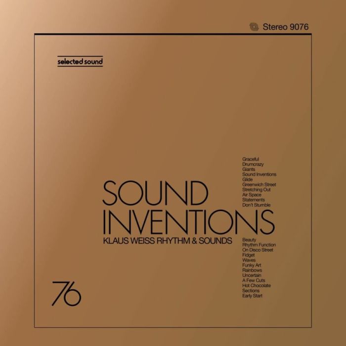 WEISS RHYTHM,KLAUS & SOUNDS - SOUND INVENTIONS (SELECTED SOUND)