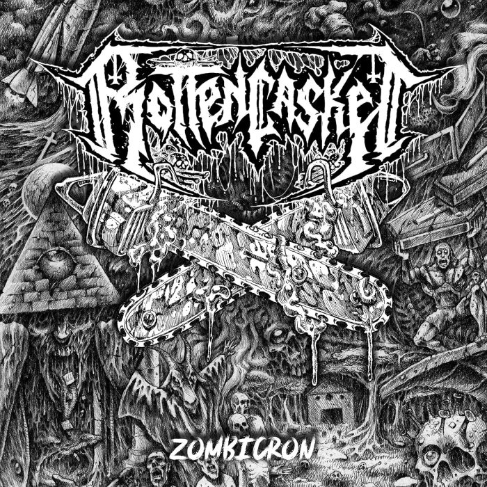 ROTTEN CASKET - ZOMBICRON (WHITE VINYL)