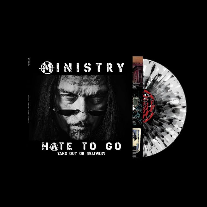 MINISTRY - HATE TO GO - TAKE OUT OR DELIVERY (BLACK/SILVER SPLATTER VINYL)
