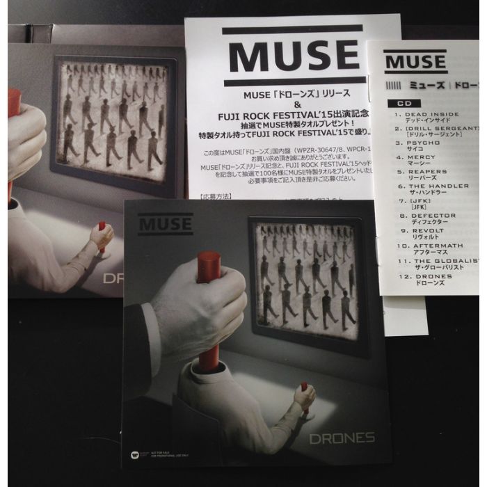 MUSE DRONES JAPAN DELUXE CD+DVD WPZR-30647 FIRST PRESS INCLUDING STICKER