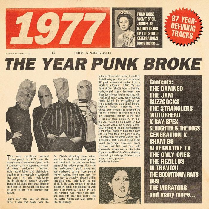 VARIOUS ARTISTS - 1977 - THE YEAR PUNK BROKE: 3CD BOXSET