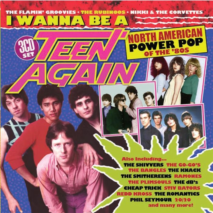 VARIOUS ARTISTS - I WANNA BE A TEEN AGAIN - AMERICAN POWER POP 1980-1989 (CLAMSHELL