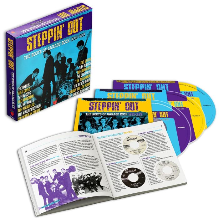 VARIOUS ARTISTS - STEPPIN OUT - THE ROOTS OF GARAGE ROCK 1963-1965- CLAMSHELL BOX (