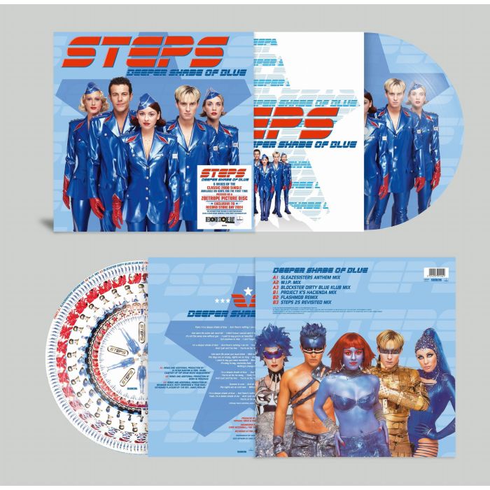 STEPS - DEEPER SHADE OF BLUE - THE REMIXES (ZOETROPE PICTURE DISC) (RSD 2