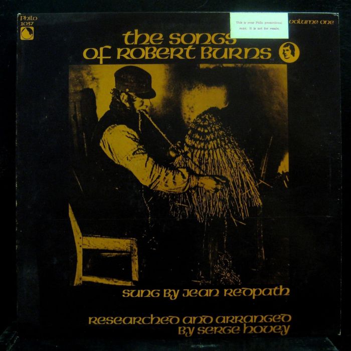 REDPATH JEAN - SONGS OF ROBERT BURN