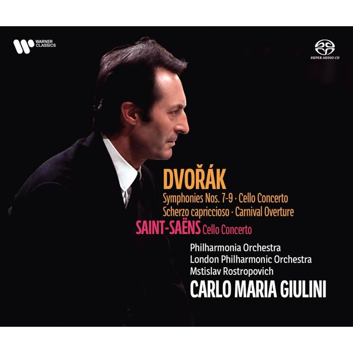 CARLO MARIA GIULINI - DVORAK: SYMS 7-9 VC CON SAINT-SAENS: VC CON