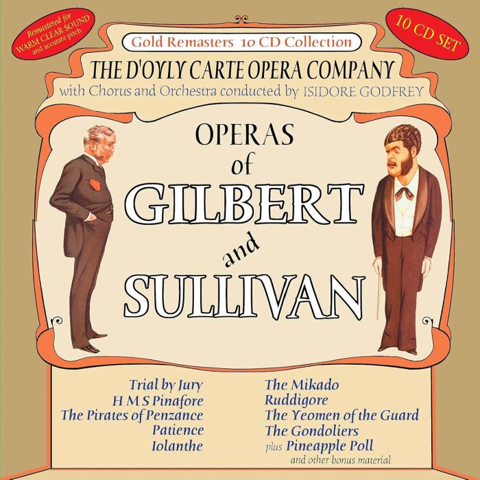 D'OYLY CARTE OPERA COMPANY - OPERAS OF GILBERT & SULLIVAN