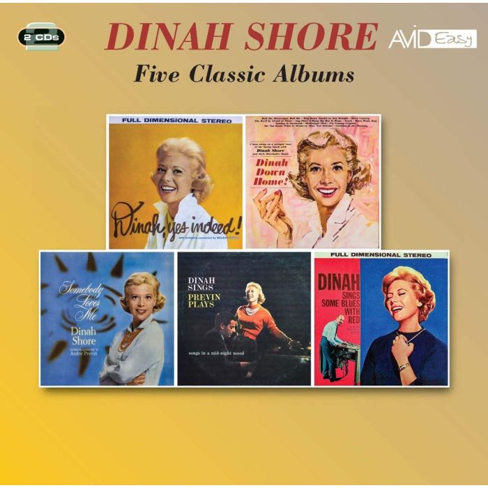 DINAH SHORE - FIVE CLASSICS ALBUMS