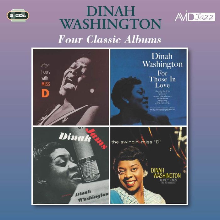 DINAH WASHINGTON - AFTER HOURS WITH MISS D / FOR THOSE IN LOVE / DINAH JAMS / THE SW