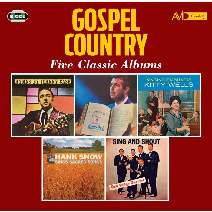 JOHNNY; TENNESSEE ERNIE FORD; KITTY WELLS; HANK SNOW; THE OAK RIDGE QUARTET BOYS CASH - HYMNS BY / NEARER THE CROSS / SINGING ON SUNDAY / SINGS SACRED SO