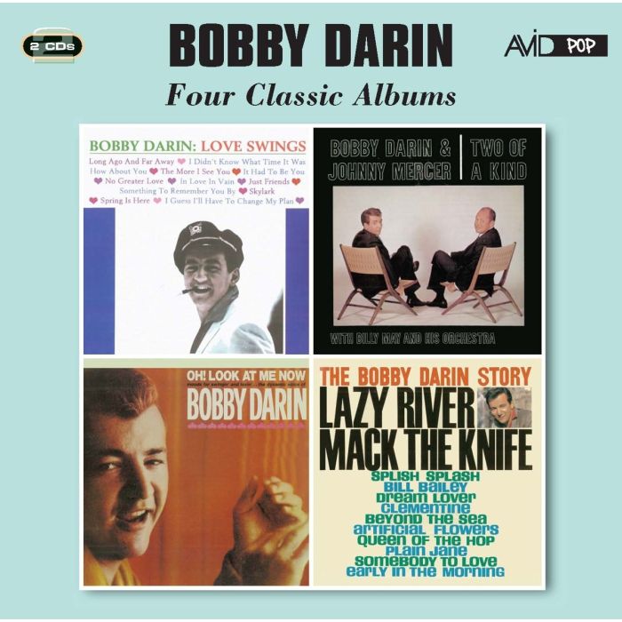 BOBBY DARIN - 4 CLASSIC ALBUMS: LOVE SWINGS / 2 OF A KIND / BOBBY DARIN STORY /