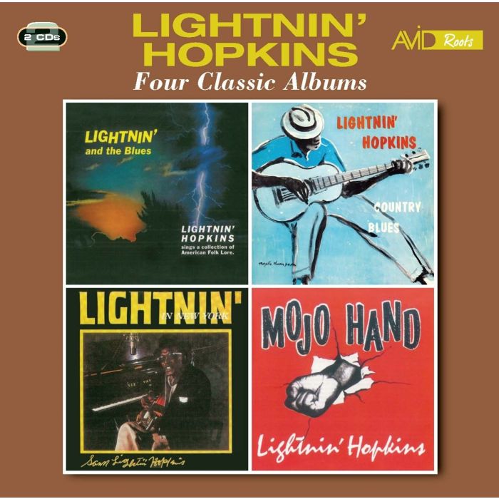 LIGHTNIN' HOPKINS - 4 CLASSIC ALBUMS (LIGHTNIN & THE BLUES / COUNTRY BLUES / LIGHTNIN