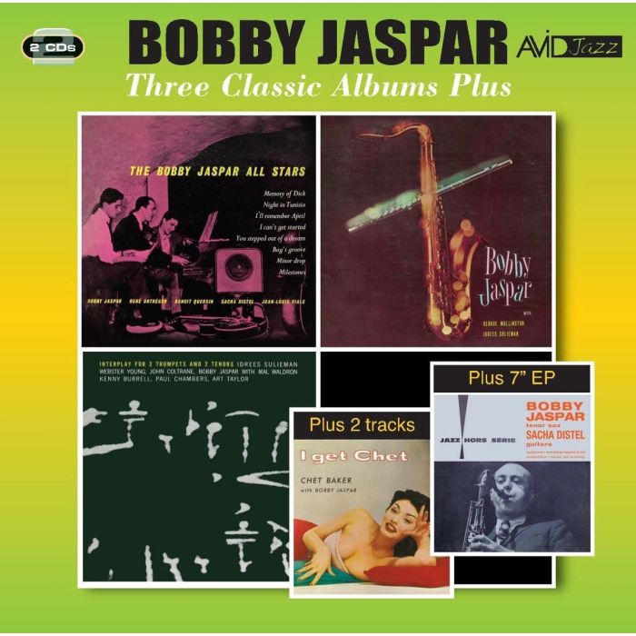 BOBBY JASPAR - 3 CLASSIC ALBUMS PLUS (BOBBY JASPAR ALL STARS / TENOR & FLUTE / I