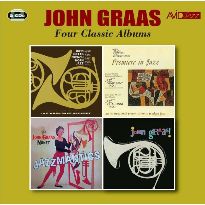 JOHN GRAAS - 4 CLASSIC ALBUMS (FRENCH HORN MUSIC / JOHN GRAAS / JAZZMANTICS /