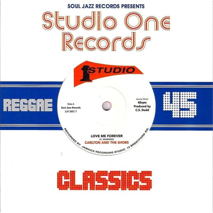 CARLTON & THE SHOES - LOVE ME FOREVER/NEVER LET GO (RED VINYL)