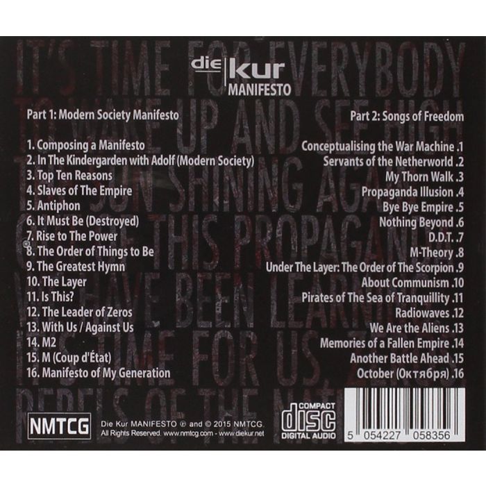 DIE KUR - MANIFESTO