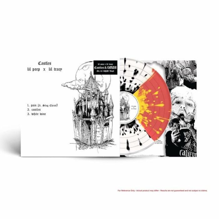 LIL PEEP - CASTLES I & II (WHITE WITH BLACK SPLATTER/RED WITH YELLOW SPLATTE