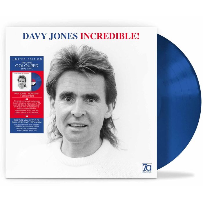 DAVY JONES - INCREDIBLE! (BLUE VINYL)